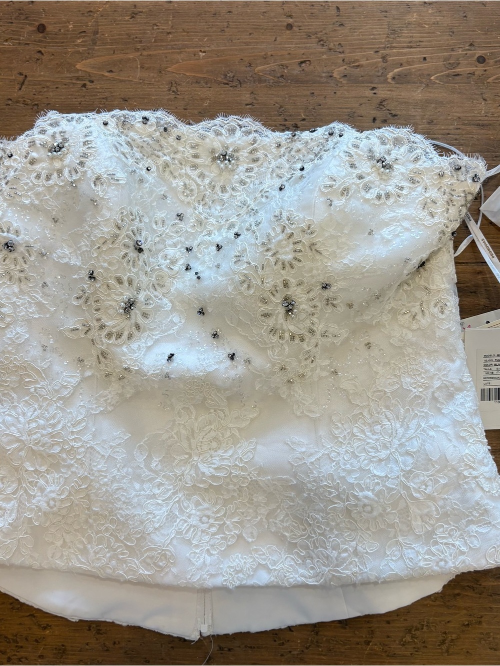 Pronovias from Barcelona Ivory top for skirt , size 16